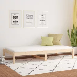 tömör fenyőfa kanapéágy matrac nélkül 80 x 200 cm