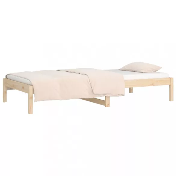 tömör fenyőfa kanapéágy matrac nélkül 80 x 200 cm