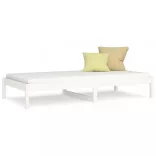 fehér tömör fenyőfa kanapéágy matrac nélkül 80 x 200 cm