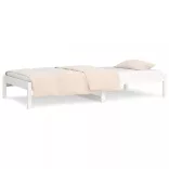 fehér tömör fenyőfa kanapéágy matrac nélkül 80 x 200 cm