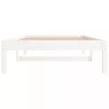 fehér tömör fenyőfa kanapéágy matrac nélkül 80 x 200 cm