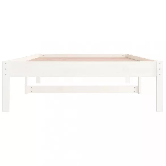 fehér tömör fenyőfa kanapéágy matrac nélkül 80 x 200 cm