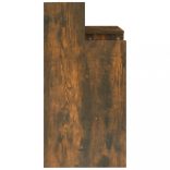 füstös tölgy színű szerelt fa íróasztal LED-ekkel 97x45x90 cm