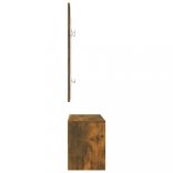 füstös tölgy színű szerelt fa előszobai bútorszett