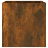 füstös tölgy színű szerelt fa virágtartó 40 x 40 x 40 cm