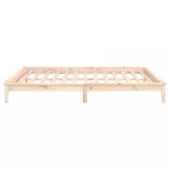 tömör fa ágykeret LED-ekkel 180x200 cm (Super King)