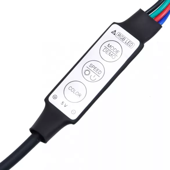 egyszemélyes szürke tömör fa LED-es ágykeret 90 x 190 cm