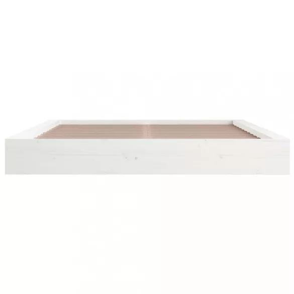 fehér tömör fa ágykeret 140x200 cm