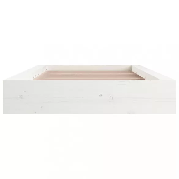 fehér tömör fa ágykeret 75 x 190 cm (Small Single)