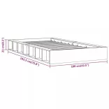 fehér tömör fa ágykeret 90 x 190 cm (Single)