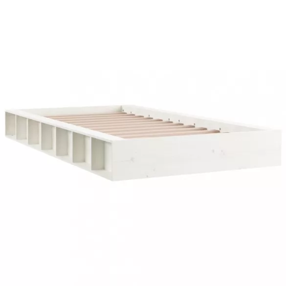 fehér tömör fa ágykeret 120 x 190 cm (Small Double)