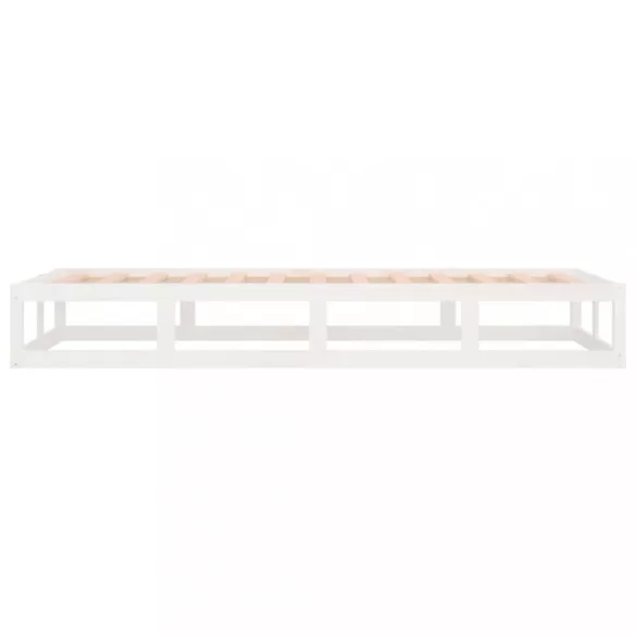 fehér tömör fa ágykeret 90 x 200 cm