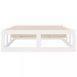 fehér tömör fa ágykeret 100x200 cm