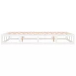 fehér tömör fa ágykeret 135 x 190 cm (Double)