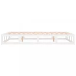 fehér tömör fa ágykeret 140 x 190 cm