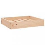 tömör fenyőfa kutyaágy 51,5 x 44 x 9 cm