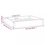 tömör fenyőfa kutyaágy 51,5 x 44 x 9 cm