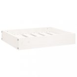 fehér tömör fenyőfa kutyaágy 51,5x44x9 cm