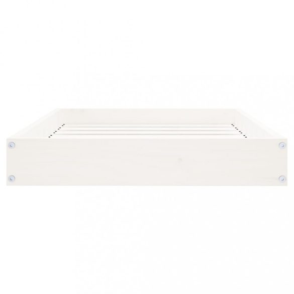 fehér tömör fenyőfa kutyaágy 71,5x54x9 cm