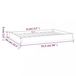 tömör fenyőfa kutyaágy 91,5x64x9 cm