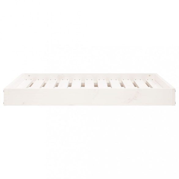 fehér tömör fenyőfa kutyaágy 91,5x64x9 cm