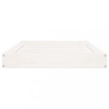 fehér tömör fenyőfa kutyaágy 91,5x64x9 cm