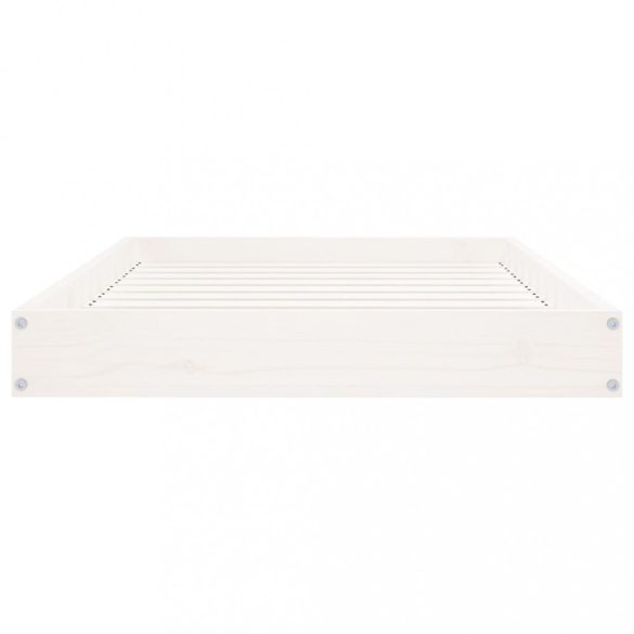 fehér tömör fenyőfa kutyaágy 91,5x64x9 cm