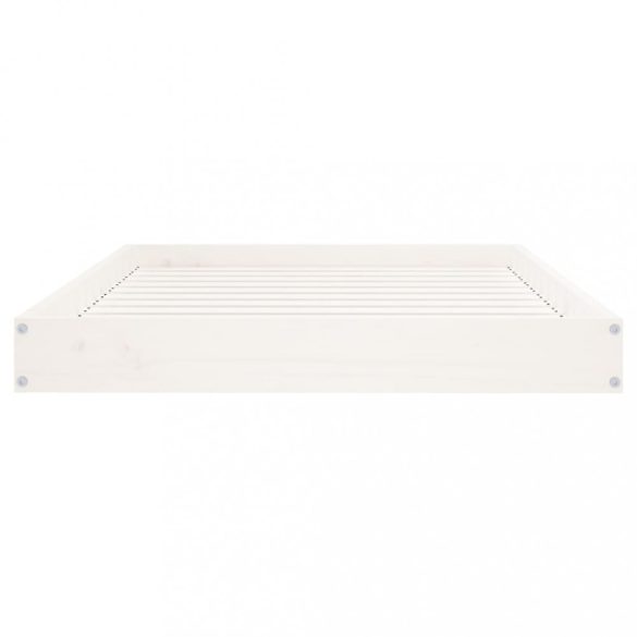 fehér tömör fenyőfa kutyaágy 101,5x74x9 cm