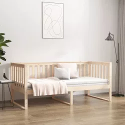 tömör fenyőfa kanapéágy matrac nélkül 90 x 190 cm
