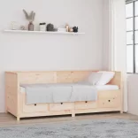 tömör fenyőfa kanapéágy matrac nélkül 80 x 200 cm