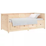 tömör fenyőfa kanapéágy matrac nélkül 80 x 200 cm