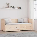 tömör fenyőfa kanapéágy matrac nélkül 80 x 200 cm