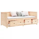 tömör fenyőfa kanapéágy matrac nélkül 80 x 200 cm