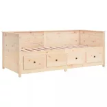 tömör fenyőfa kanapéágy matrac nélkül 80 x 200 cm