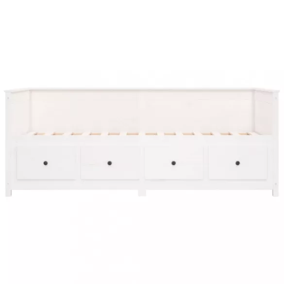 fehér tömör fenyőfa kanapéágy matrac nélkül 80 x 200 cm