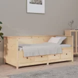tömör fenyőfa kanapéágy matrac nélkül 90 x 190 cm