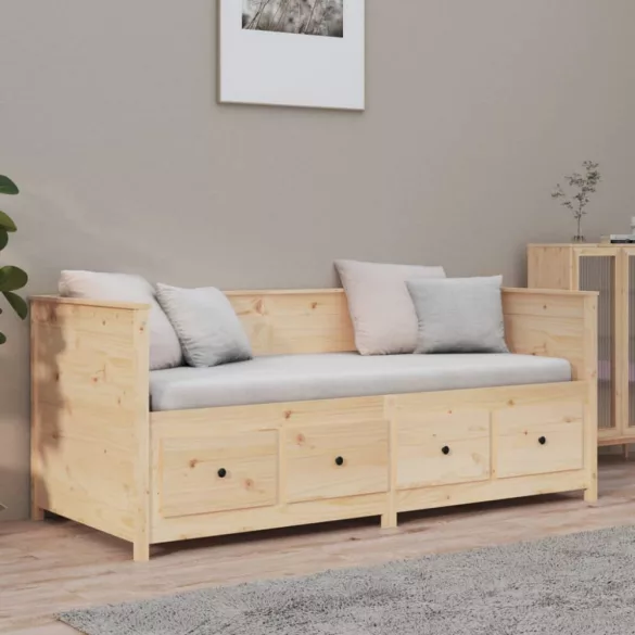 tömör fenyőfa kanapéágy matrac nélkül 90 x 190 cm