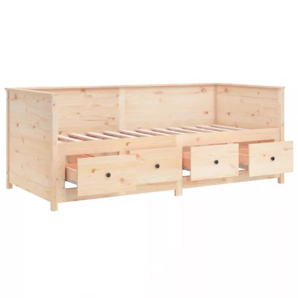 tömör fenyőfa kanapéágy matrac nélkül 90 x 190 cm