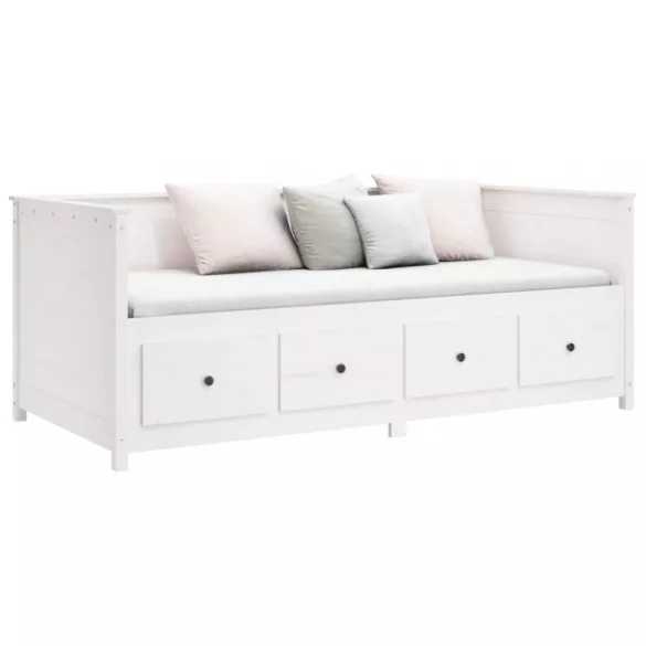 fehér tömör fenyőfa kanapéágy matrac nélkül 90 x 190 cm