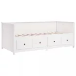 fehér tömör fenyőfa kanapéágy matrac nélkül 90 x 190 cm