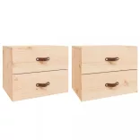 2 db falra szerelhető éjjeliszekrény 50 x 36 x 40 cm