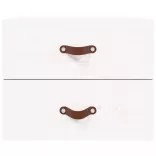 2 db fehér falra szerelhető éjjeliszekrény 50 x 36 x 40 cm