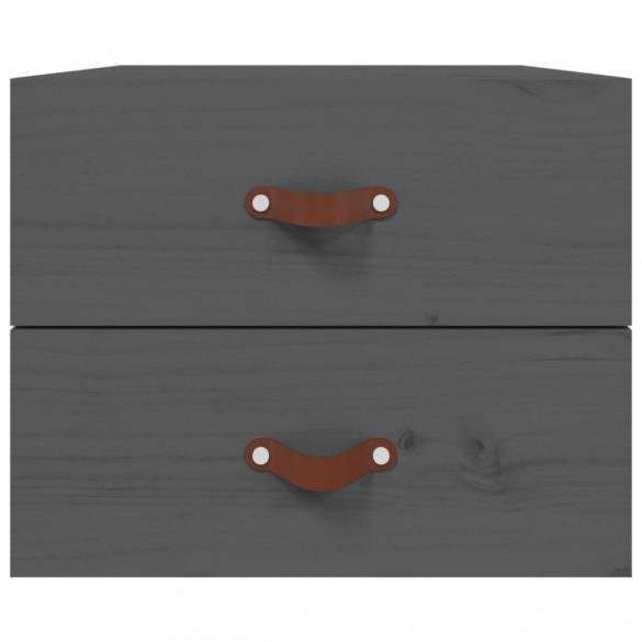 2 db szürke falra szerelhető éjjeliszekrény 50 x 36 x 40 cm