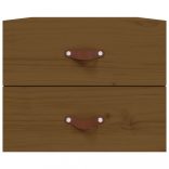 2 db mézbarna falra szerelhető éjjeliszekrény 50x36x40 cm