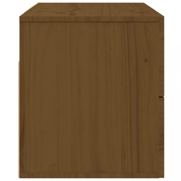 2 db mézbarna falra szerelhető éjjeliszekrény 50x36x40 cm