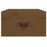 mézbarna falra szerelhető éjjeliszekrény 40 x 29,5 x 22 cm