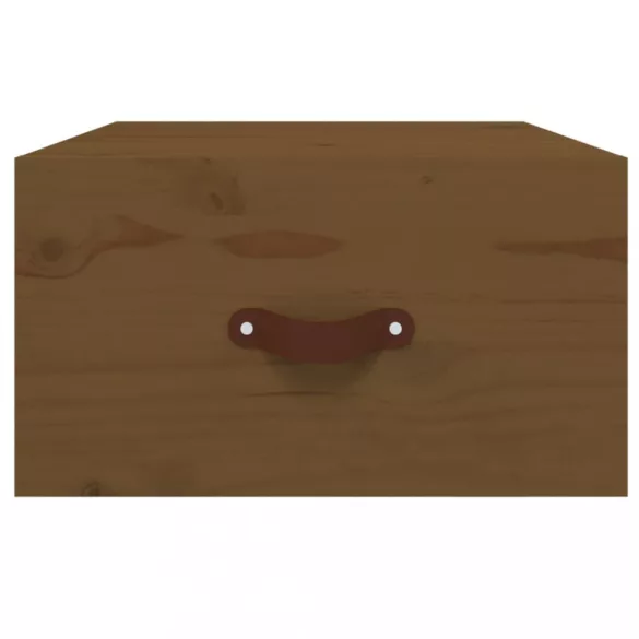 mézbarna falra szerelhető éjjeliszekrény 40 x 29,5 x 22 cm