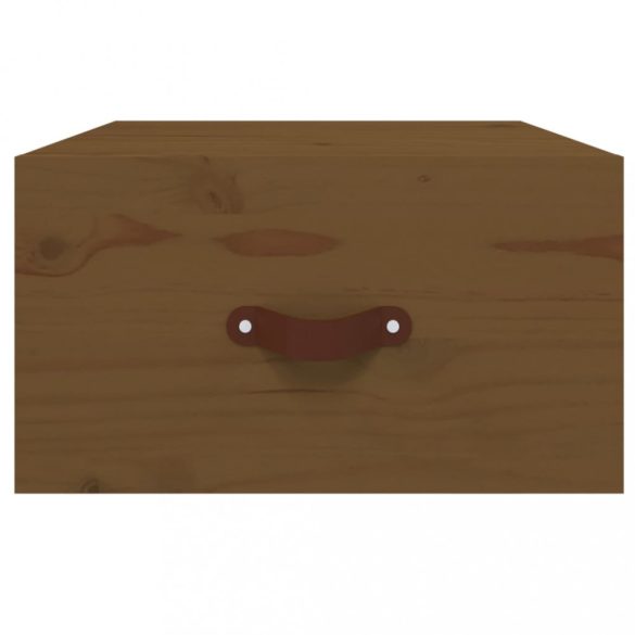 2 db mézbarna falra szerelhető éjjeliszekrény 40 x 29,5 x 22 cm