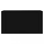 fekete szerelt fa fali cipőszekrény 70 x 35 x 38 cm