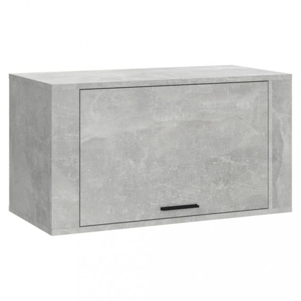betonszürke szerelt fa fali cipőszekrény 70 x 35 x 38 cm